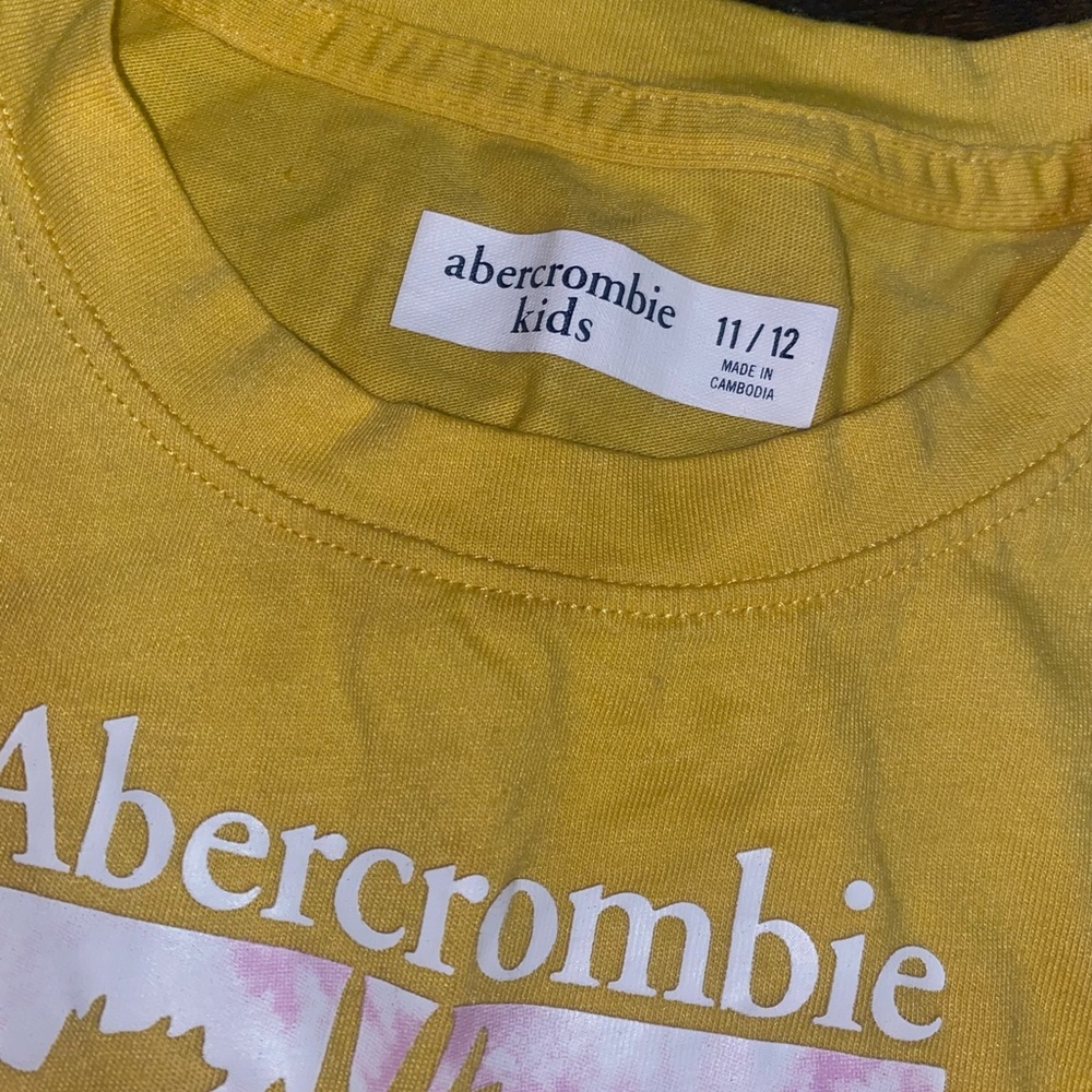 Girls Yellow Abercrombie Tshirt